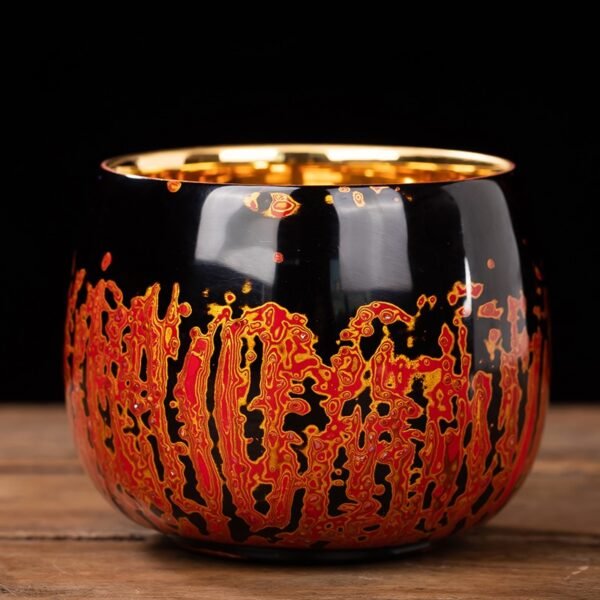 Bodhi Lacquer Gilded Jianzhan Cup