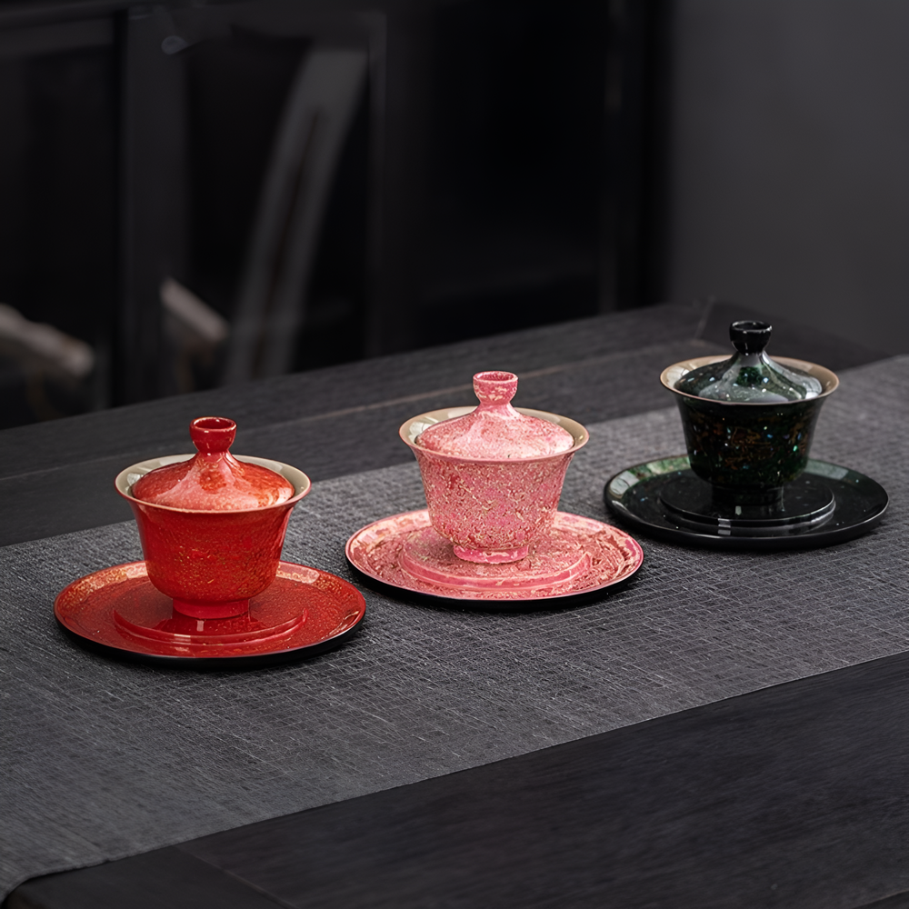 Elegant Lacquer Three-Talent Gaiwan1
