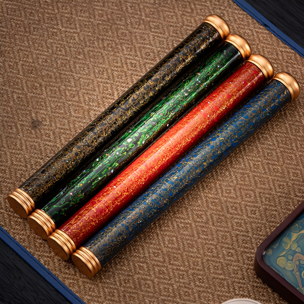 Huacai Lacquer Brass Incense Holder
